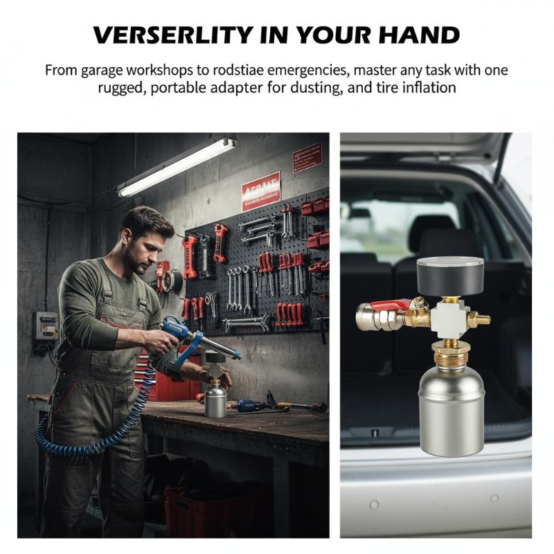 Fire Extinguisher Small - ポータブルモバイルエアコンプレッサーアクセサリー ユニバーサルボックス 小型エアタンク圧力アダプター、消火器変換エアポンプ