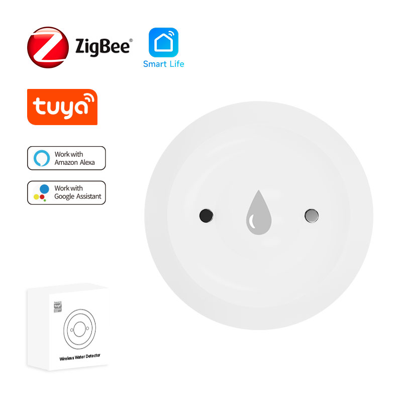 Water Alarm Sensor - Tuya Zigbee-水浸センサー,インテリジェントライフセンサー,アラームアプリケーション,リモートモニタリング,リーク検出器,2mqtt