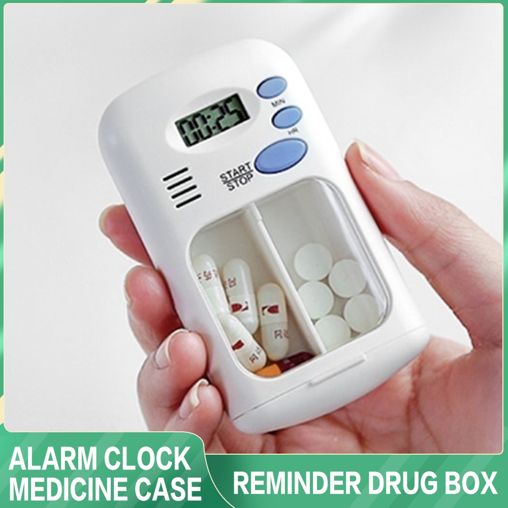 Medicine Cabinet Lock - ミニポータブルピルリマインダー薬物アラームタイマー電子ボックスオーガナイザーLEDディスプレイ薬ケース目覚まし時計リマインダーピルボックス