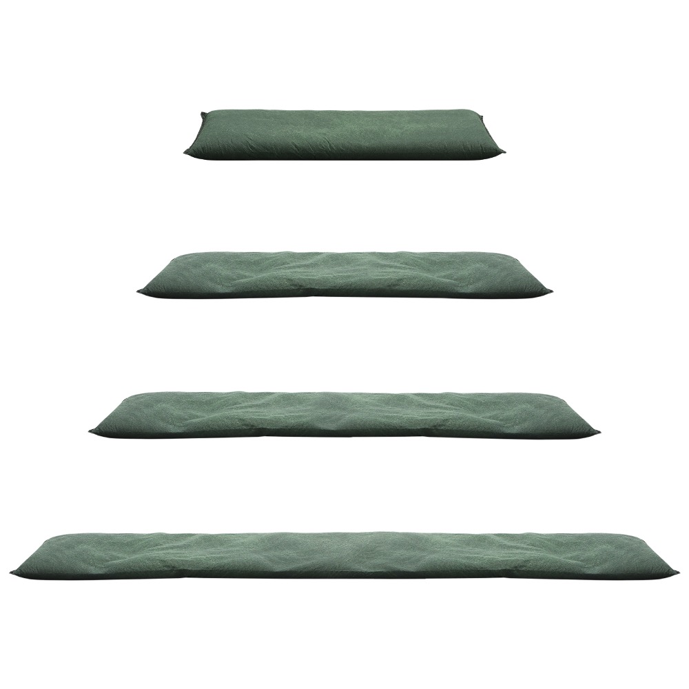 Flood Barrier Bag - 不織布製水活性化式洪水防御壁 グリーン 簡単使用 洪水防御バッグ 再利用可能 砂なし砂袋