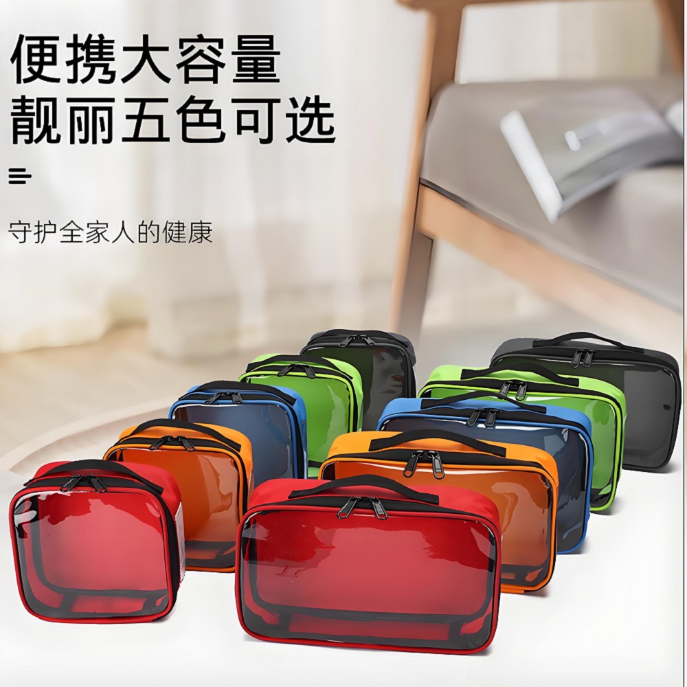 First Aid Bag Kit - 屋外旅行ポータブル医療収納バッグ大容量オックスフォード家庭用薬ピル応急処置キット医療緊急キットバッグ