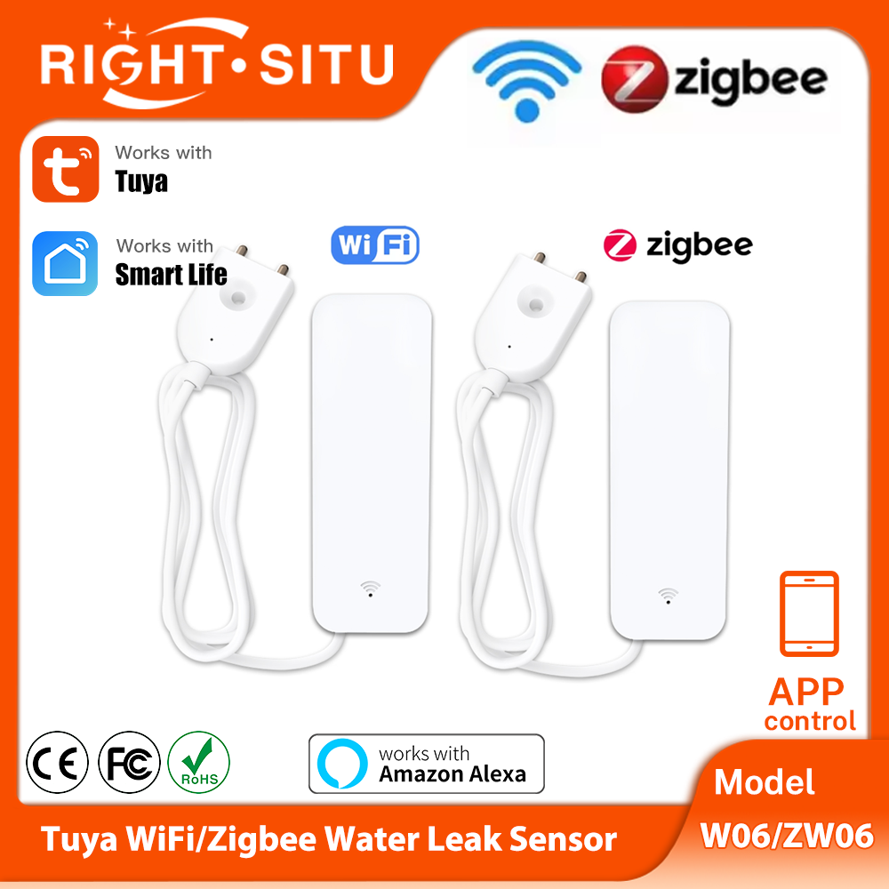 Water Alarm Sensor - Tuya WiFi Zigbee 水センサー スマート漏水検知器 洪水漏水警報