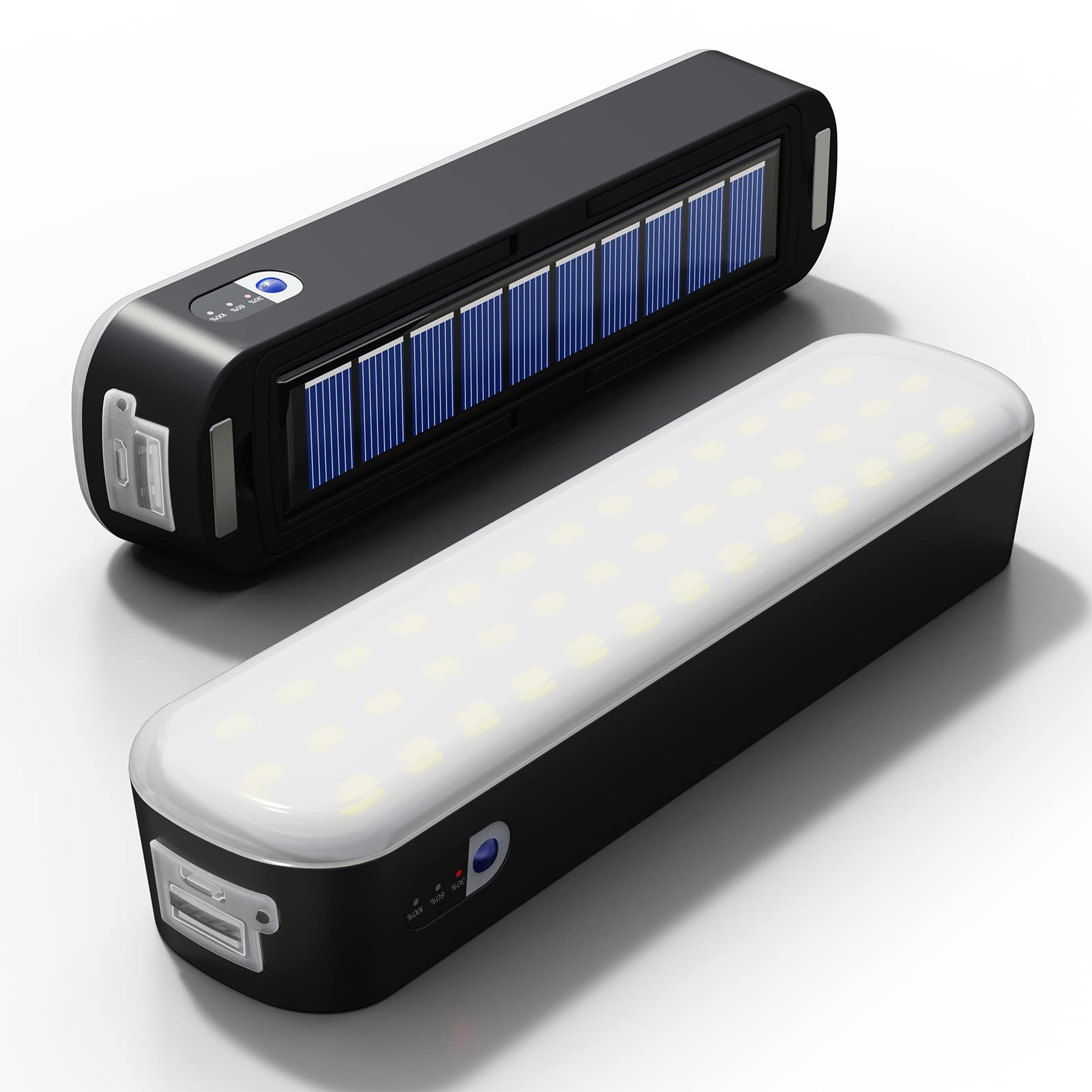 Power Outage Light - 充電式ソーラーランタン,4800mAh,3つの照明モード,磁気テント付きランタン,強力なワークランプ,ガレージ