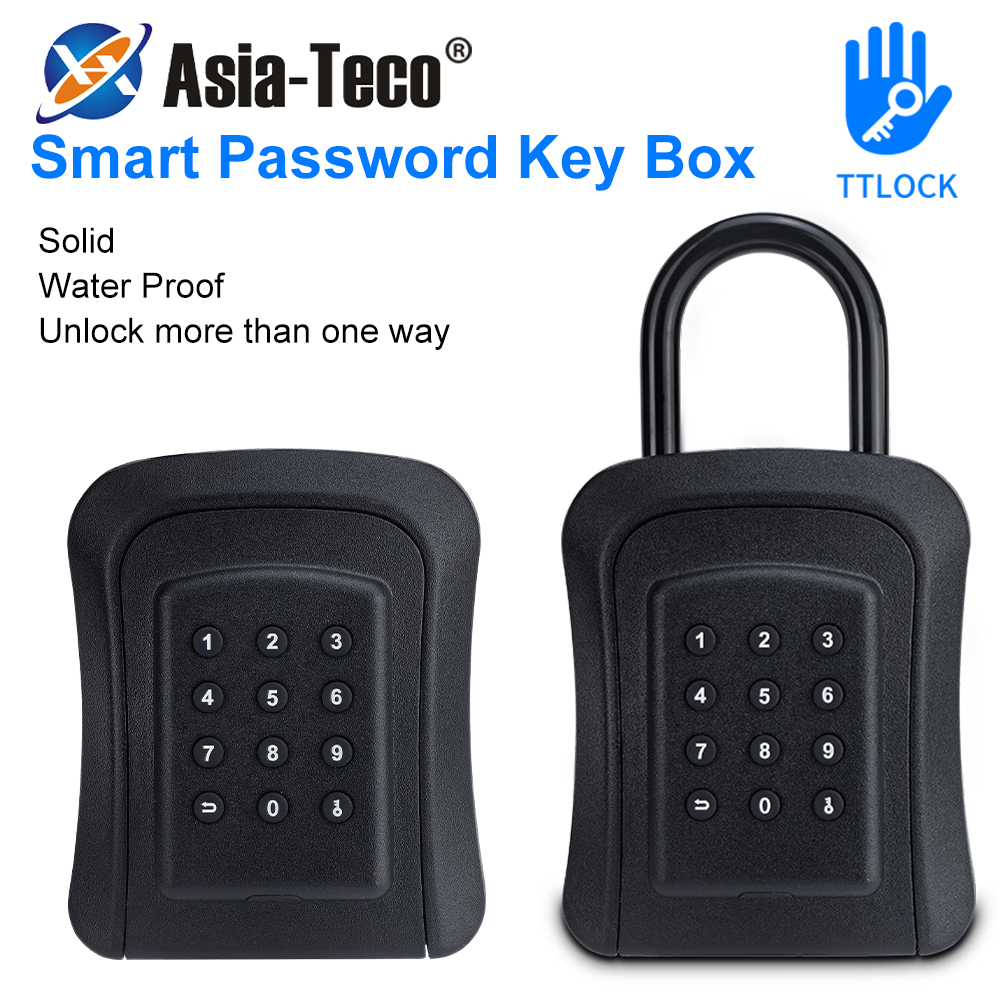 Lockbox Key Secure - Ttlock-防水ワイヤレスキーボックス,セキュリティ,インテリジェントパスワード,収納ボックス,アプリケーションロック,盗難防止