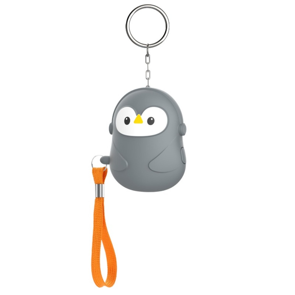 Personal Alarm Keychain - 新しい 130dB 個人用自己防衛アラーム ペンギン型ミニ安全サイレン LED ライト付きポータブルキーホルダーアラーム女性女の子用