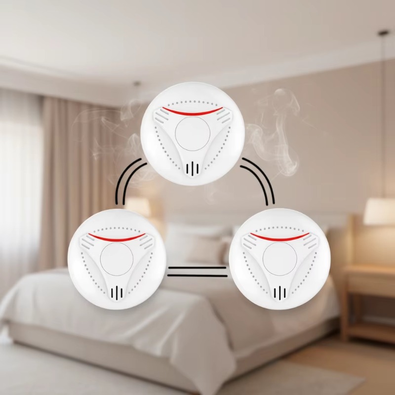 Smoke Detector Interconnected - Activfire AU規格AS3786準拠 ワイヤレス連動型煙感知器 10年電池寿命 光電式火災警報器 ホームセキュリティシステム