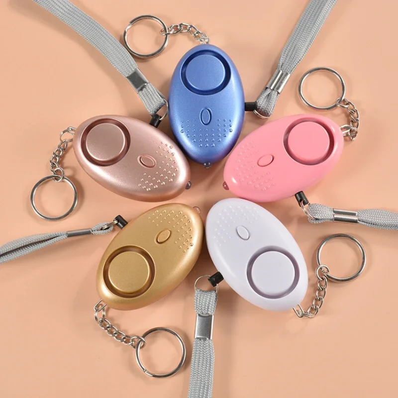 Personal Alarm Keychain - 130db 自己防衛警報抗オオカミ女児女性セキュリティ保護警告個人の安全悲鳴大声緊急警報キーホルダー