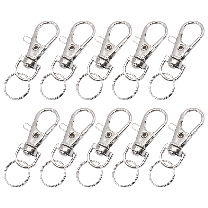 Security Chain Door - 10 個ケージアクセサリードアバックルロック鳥ウサギキーチェーンフッククラスプ器具ロブスターオウムスナップクリップロックスプリングトリガー