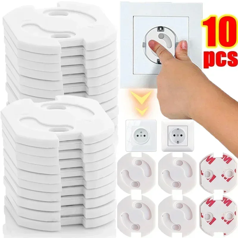 Outlet Cover Baby - 1/10 個ベビー安全子供電気ソケットコンセントプラグ保護セキュリティ二相安全ロックカバー子供ソケットカバープラグ