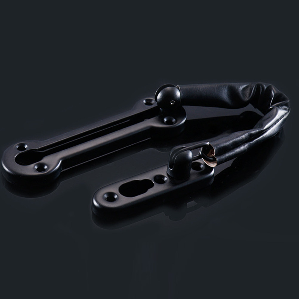Security Chain Door - 頑丈なステンレス製ドアチェーンロック、強力な通気性、覗き穴付きセキュリティチェーン、ホテルの部屋の玄関ドア、オフィス、屋内用
