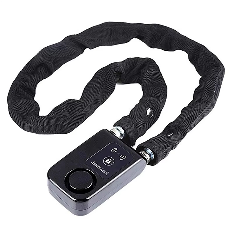 Security Chain Door - Bluetooth スマートチェーンロックキーレスロックバイク/オートバイゲート/ドア用盗難防止アラーム 110Db 電話アプリコントロール