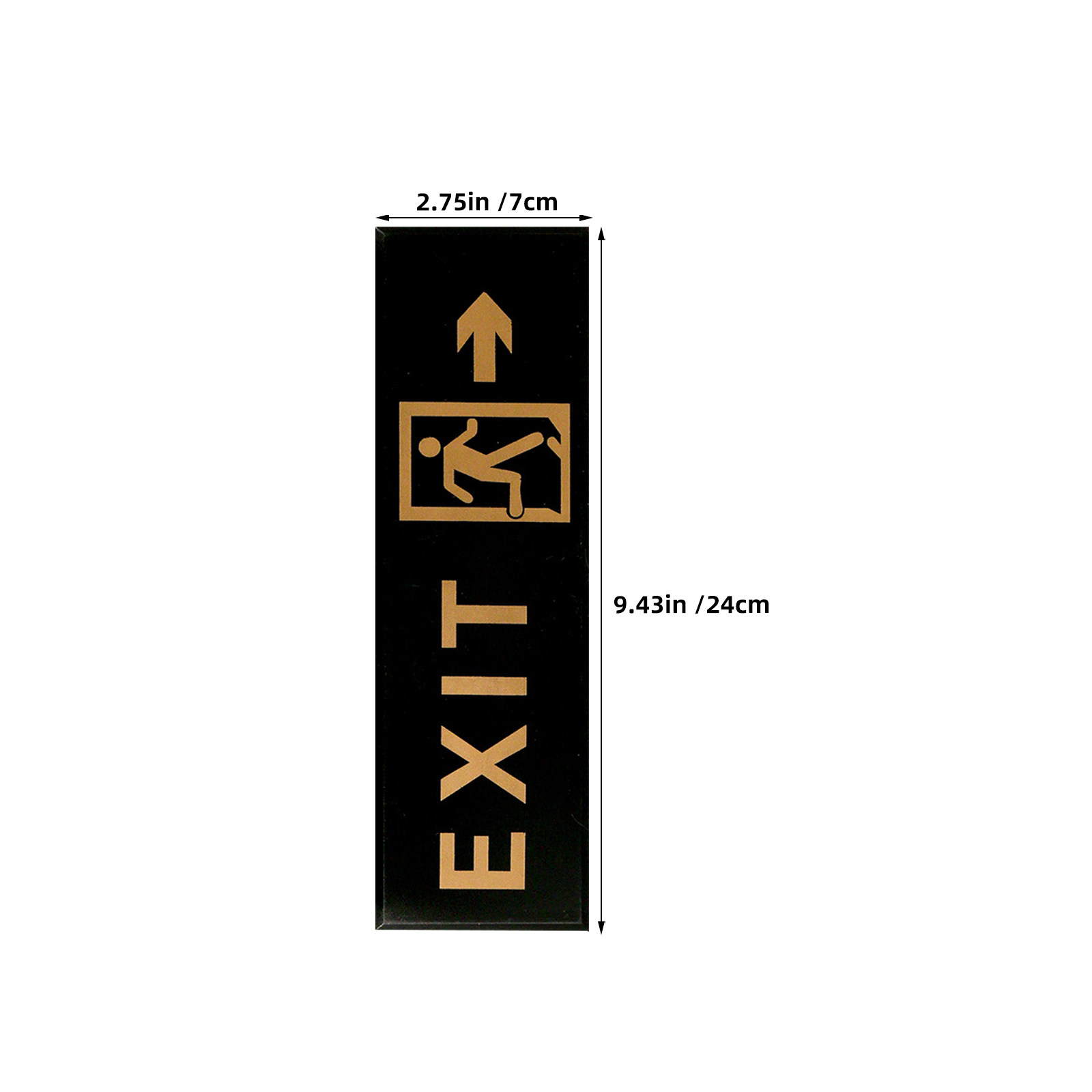 5 個の出口標識自己粘着アクリル緊急出口プレート右矢印ドア壁 - Emergency Exit Sign のレビューと価格