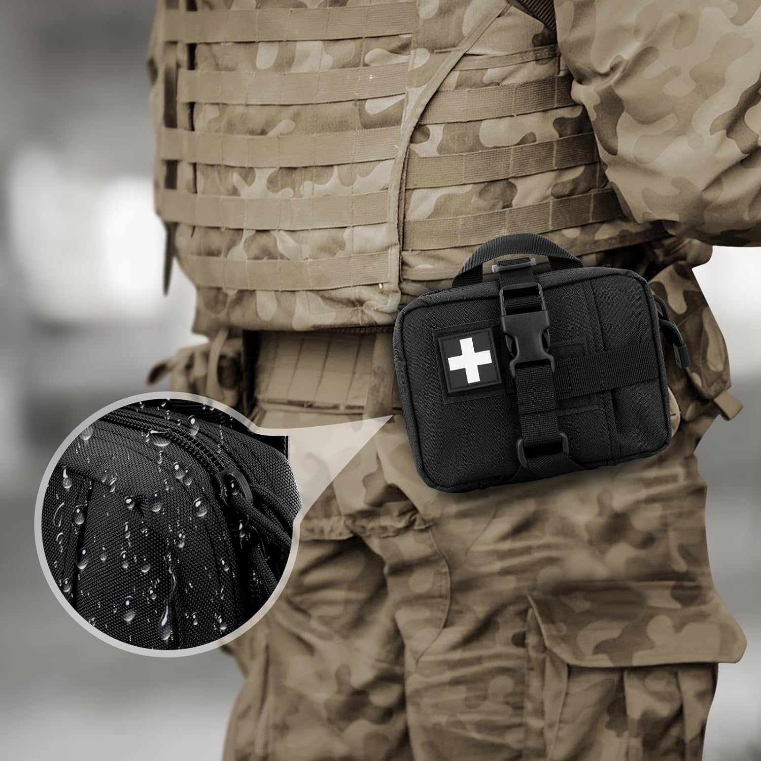 戦術的な応急処置キット,emt,ifak,小さな戦術ベルト, - First Aid Bag Kit のレビューと価格