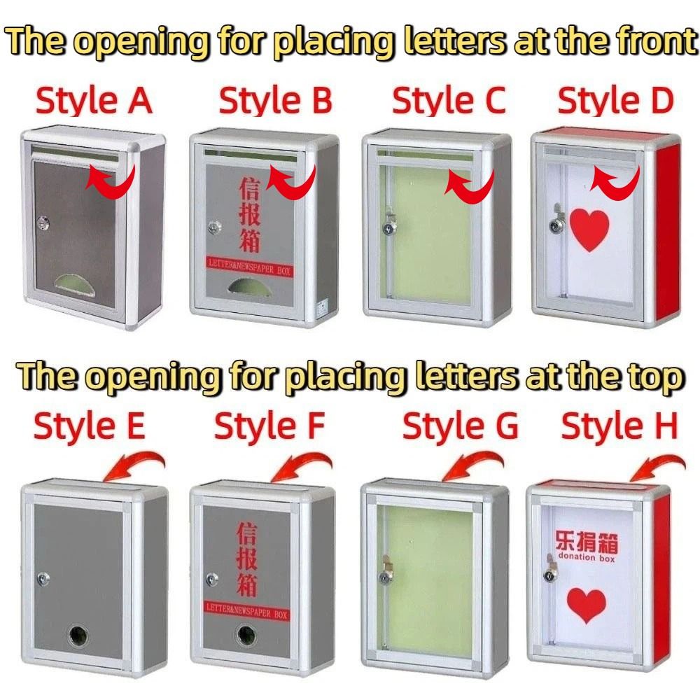 アルミニウム合金製ロック式投票箱、鍵付きで安全、提案用メール - Lockbox Key Secure のレビューと価格