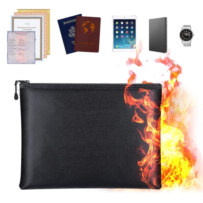耐火ドキュメントバッグ,ジッパー付き耐火収納ポーチ,家庭やオ - Fire Safe Document のレビューと価格