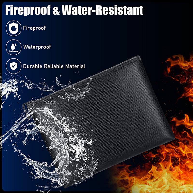 耐火ドキュメントバッグ,ジッパー付き耐火収納ポーチ,家庭やオ - Fire Safe Document のレビューと価格