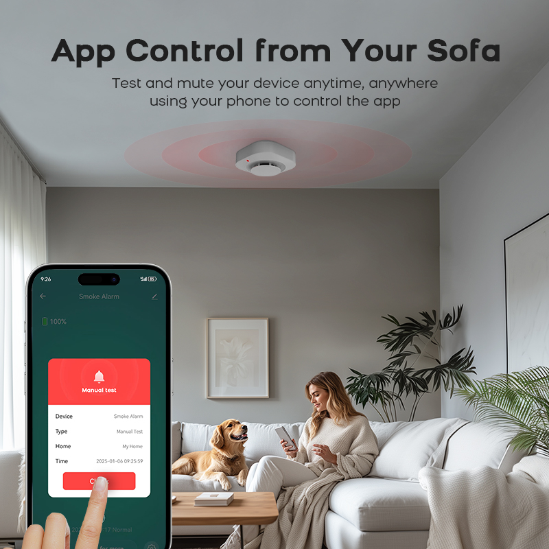 ZIGBEE 煙感知器 ホームセキュリティ - 高度な煙セン - Smoke Detector Interconnected のレビューと価格