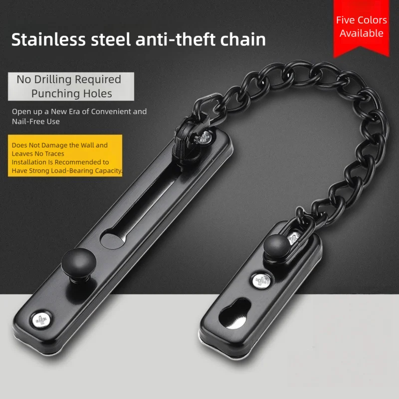頑丈な研磨仕上げのプレスラッチガード、ネジ付きで安全に固定で - Security Chain Door のレビューと価格