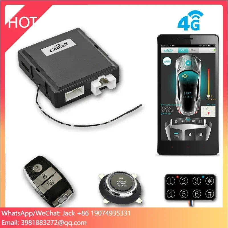 4G GPS/GSM対応 車載アラーム PKEキーレス プッ - Door Stop Alarm のレビューと価格