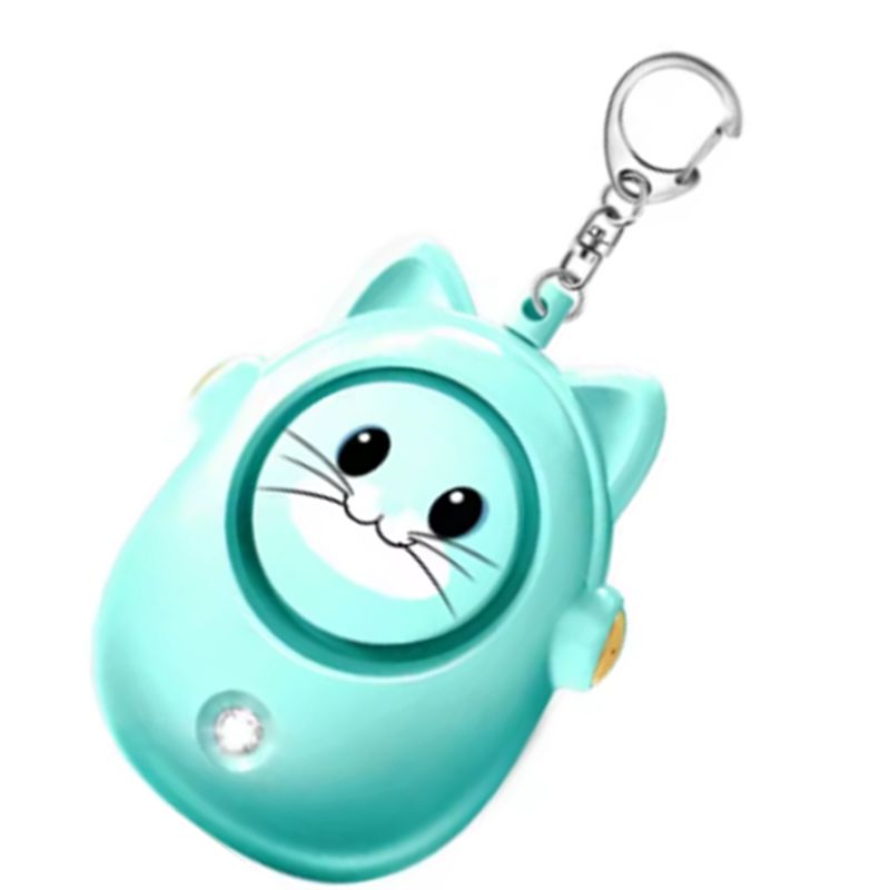 かわいい猫型パーソナルアラーム、女性用防犯グッズ、屋外用子供 - Personal Alarm Keychain のレビューと価格