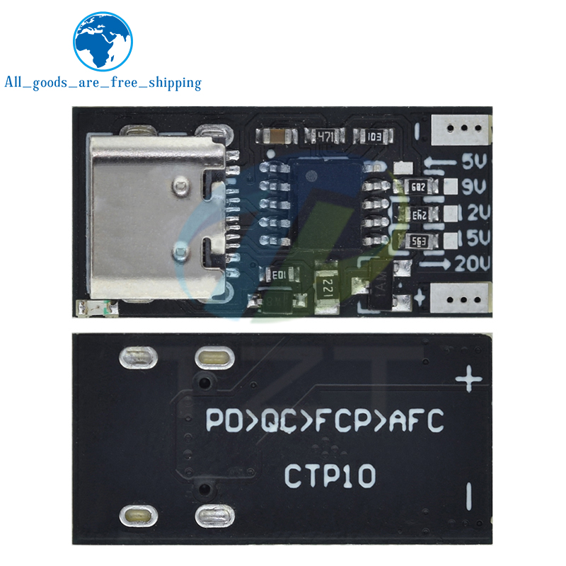 TZT Type-C PD2.0 PD3.0 9V 12V  - Co Detector Plug のレビューと価格