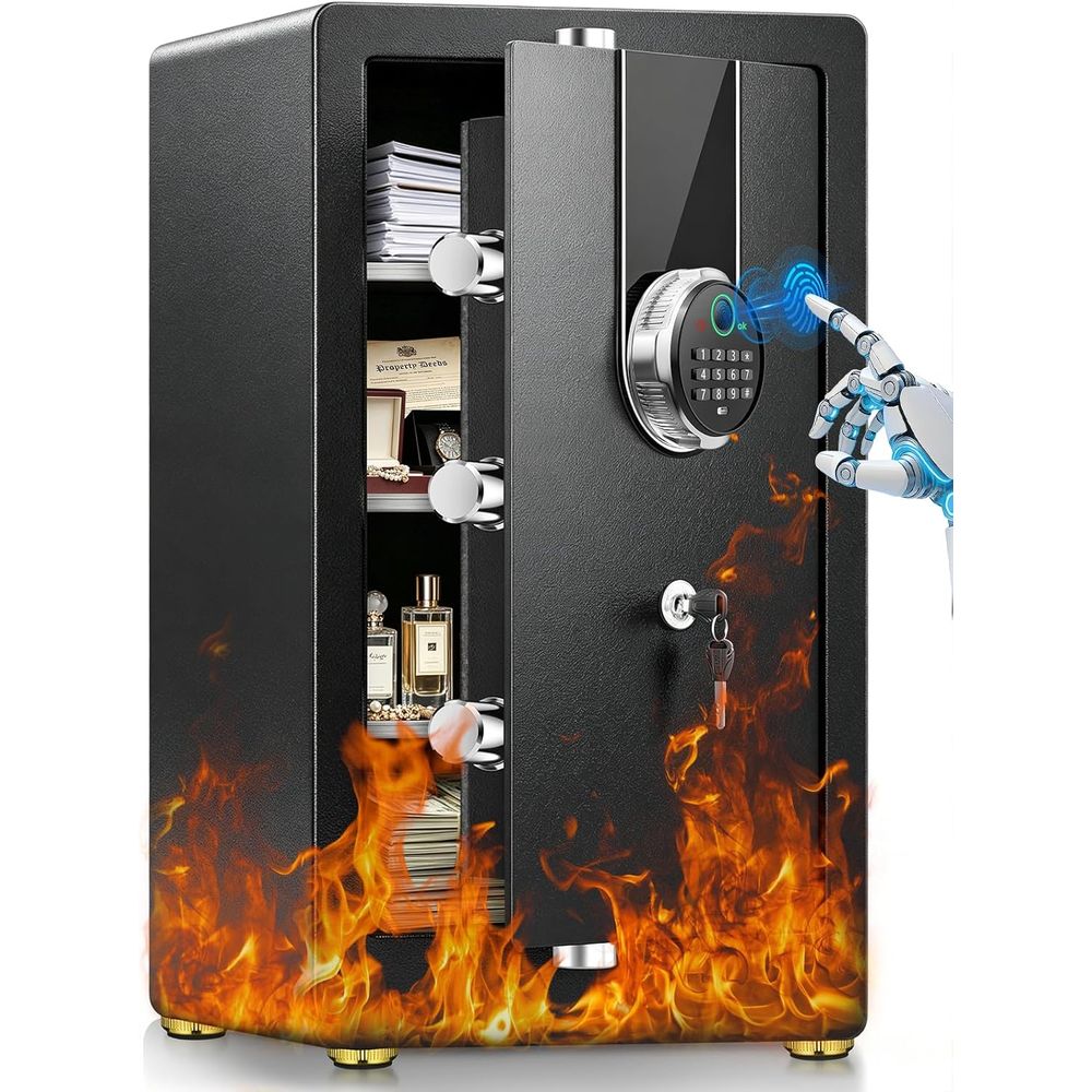 大型生体認証金庫（35分1700） ° F耐火等級と二重盗難 - Fire Safe Document のレビューと価格