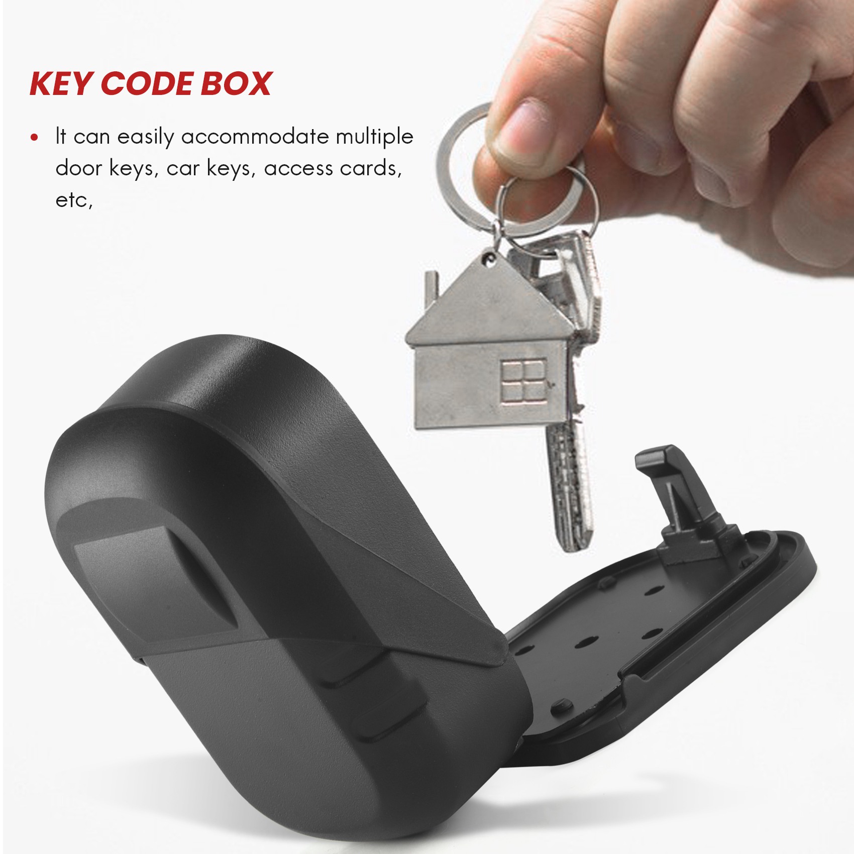 B27B キーロックボックス壁取り付け 4 桁コンビネーショ - Lockbox Key Secure のレビューと価格