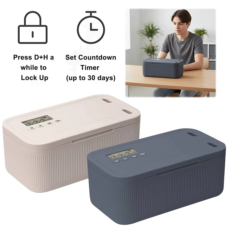 タイマー付きロックボックス 電話ロッカー タイムロック収納ボ - Medicine Cabinet Lock のレビューと価格