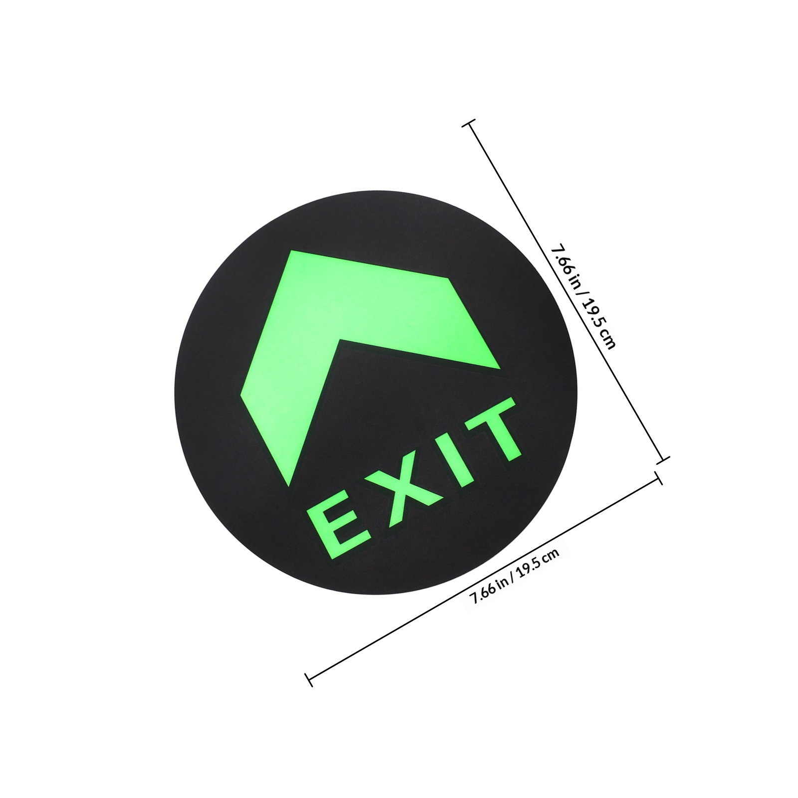 5枚入り光る安全出口標識 夜間発光床用ステッカー 方向指示器 - Emergency Exit Sign のレビューと価格