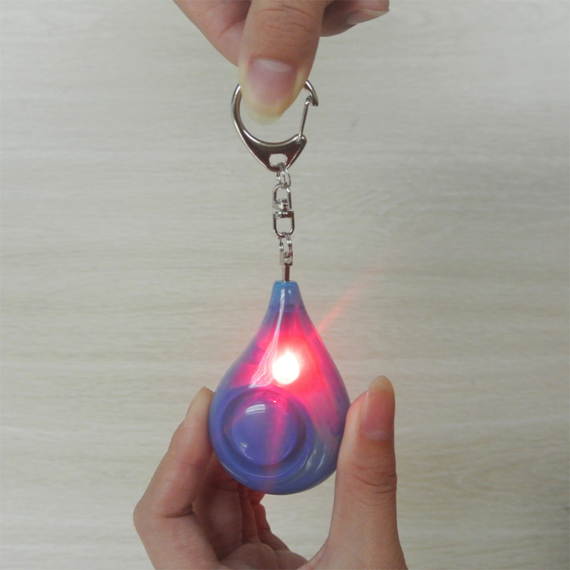 水滴型女性用盗難防止装置ポータブルパーソナルアラームセキュリ - Personal Alarm Keychain のレビューと価格