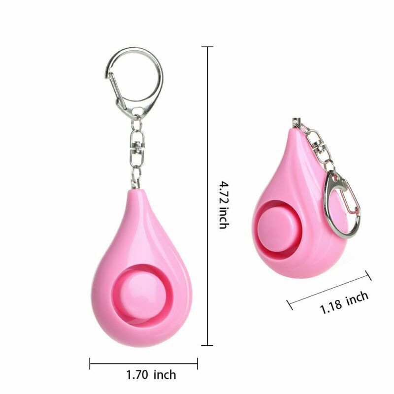 水滴型女性用盗難防止装置ポータブルパーソナルアラームセキュリ - Personal Alarm Keychain のレビューと価格