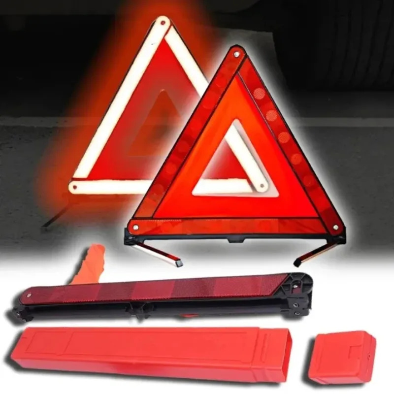車の三角形赤色反射三脚折りたたみフレーム交通安全危険停止標識 - Emergency Exit Sign のレビューと価格