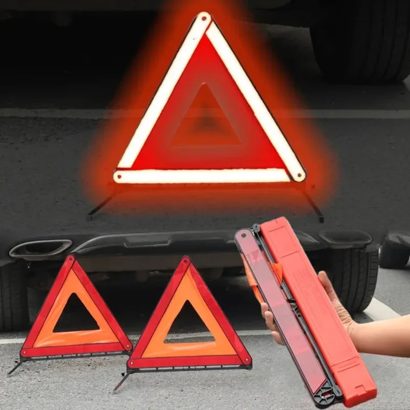 車の三角形赤色反射三脚折りたたみフレーム交通安全危険停止標識 - Emergency Exit Sign のレビューと価格