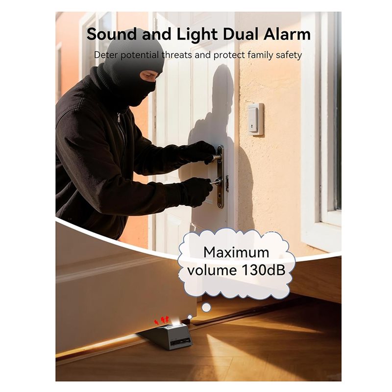 AB34-ドアストップアラーム、ドアストップ、滑り止めシリコ - Door Stop Alarm のレビューと価格