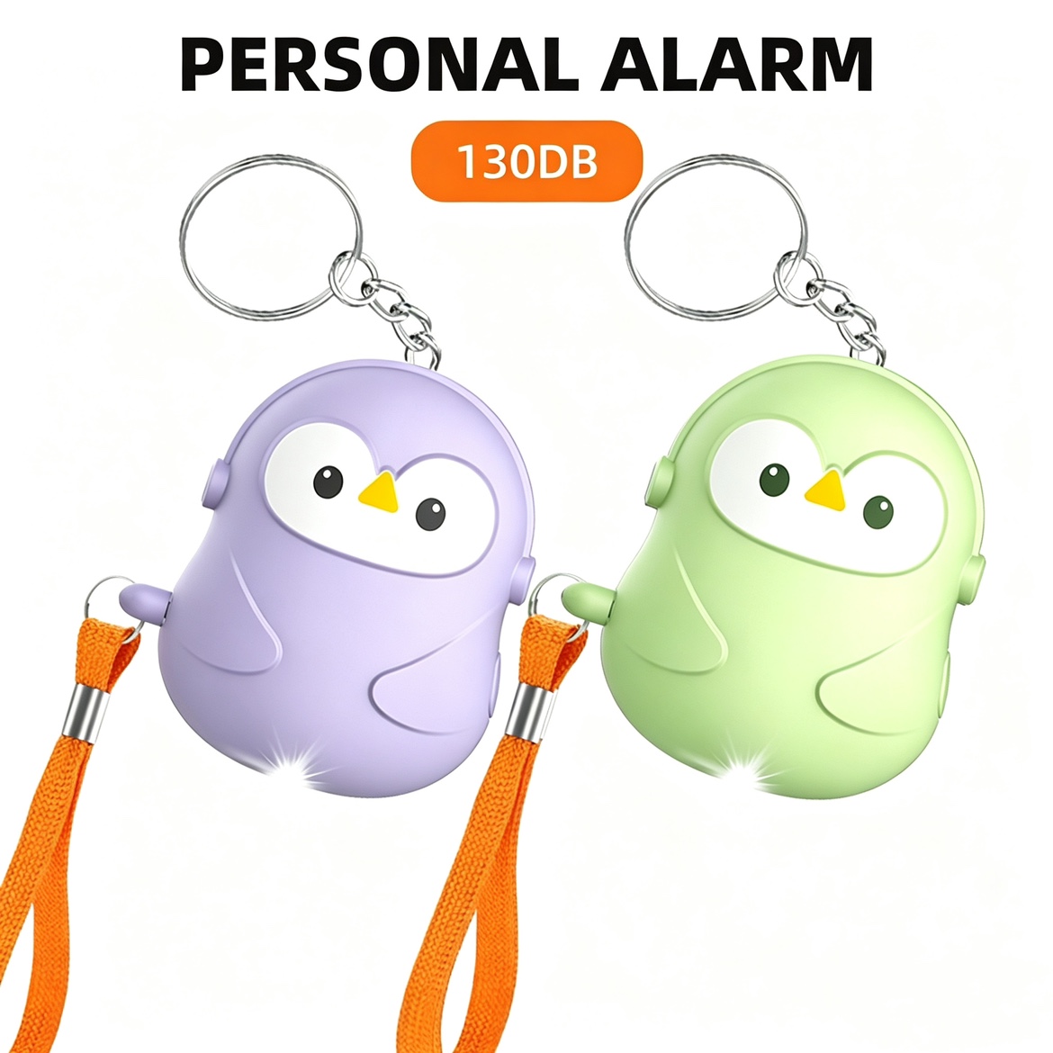 個人用護身5個セットアラーム130db護身サイレン安全アラー - Personal Alarm Keychain のレビューと価格