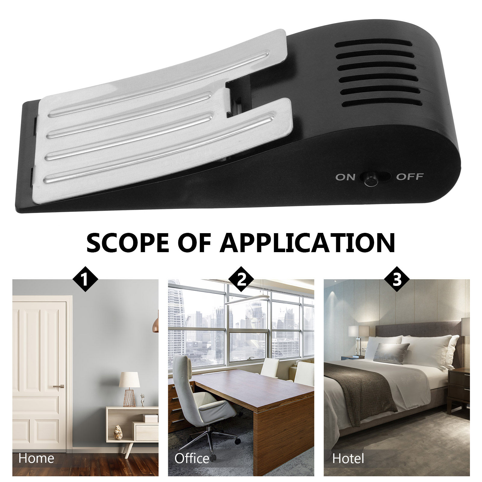 ドアストップアラームウェッジ 高減衰ドアセキュリティアラーム - Door Stop Alarm のレビューと価格