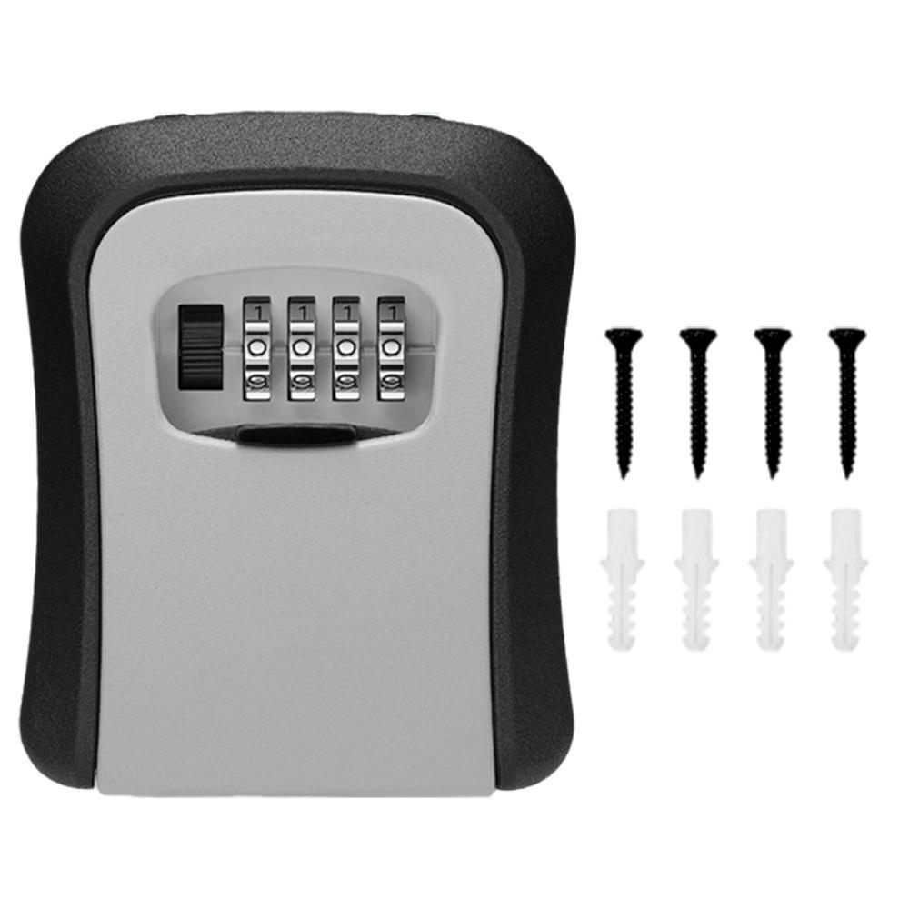 壁掛けキーロックボックス 4桁パスワードコードセキュリティロ - Lockbox Key Secure のレビューと価格