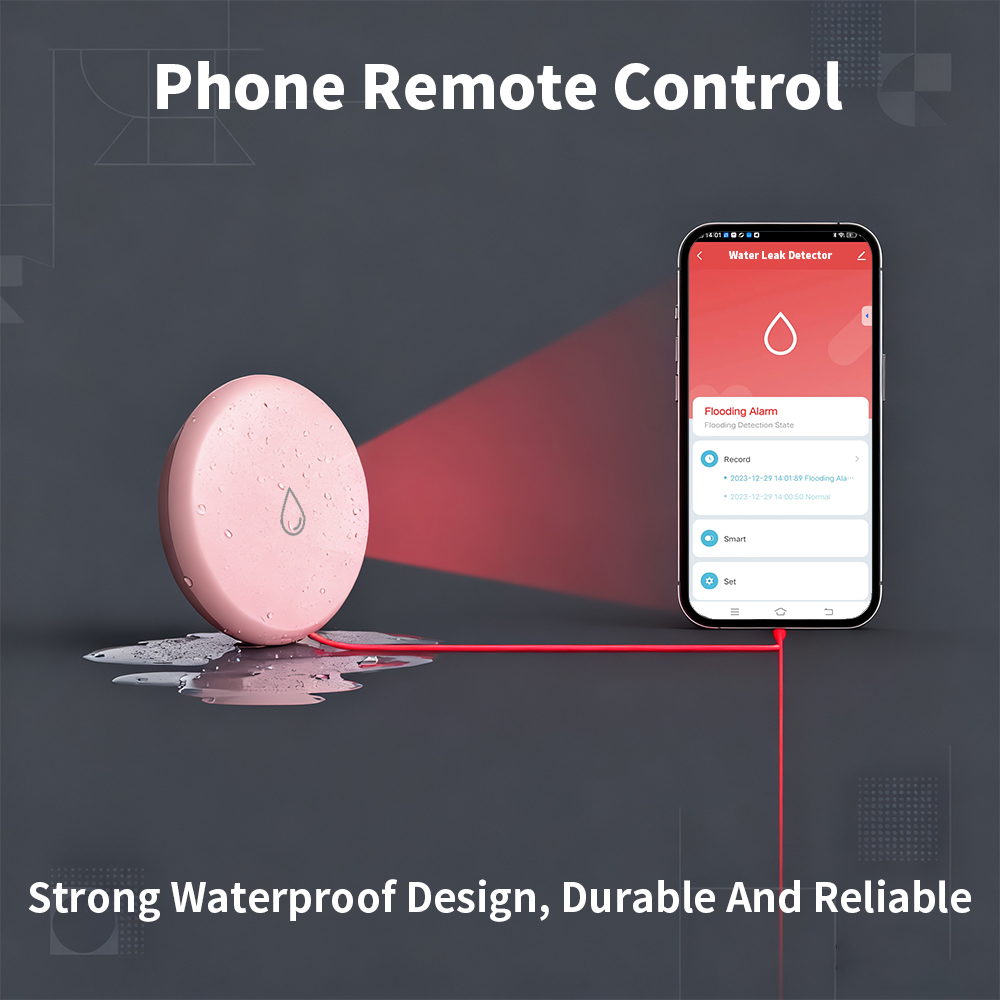 Zigbee 漏れセンサー LED 浸水検知器 Tuya ス - Water Alarm Sensor のレビューと価格