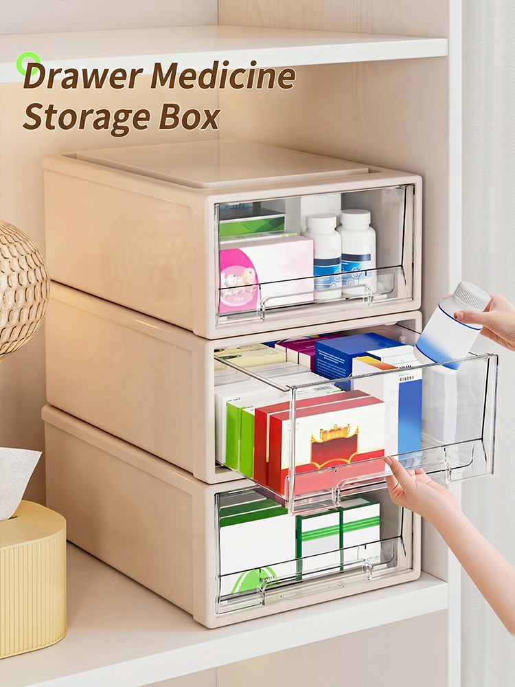 大容量の薬オーガナイザーボックス、ポータブル救急保管ケース、 - Medicine Cabinet Lock のレビューと価格