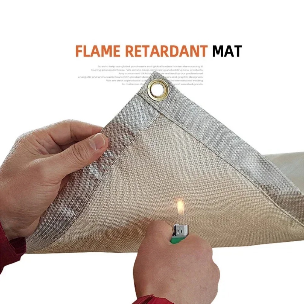 高温耐火ブランケットグラスファイバーマット、屋外キャンプ、ピ - Fire Blanket Kitchen のレビューと価格