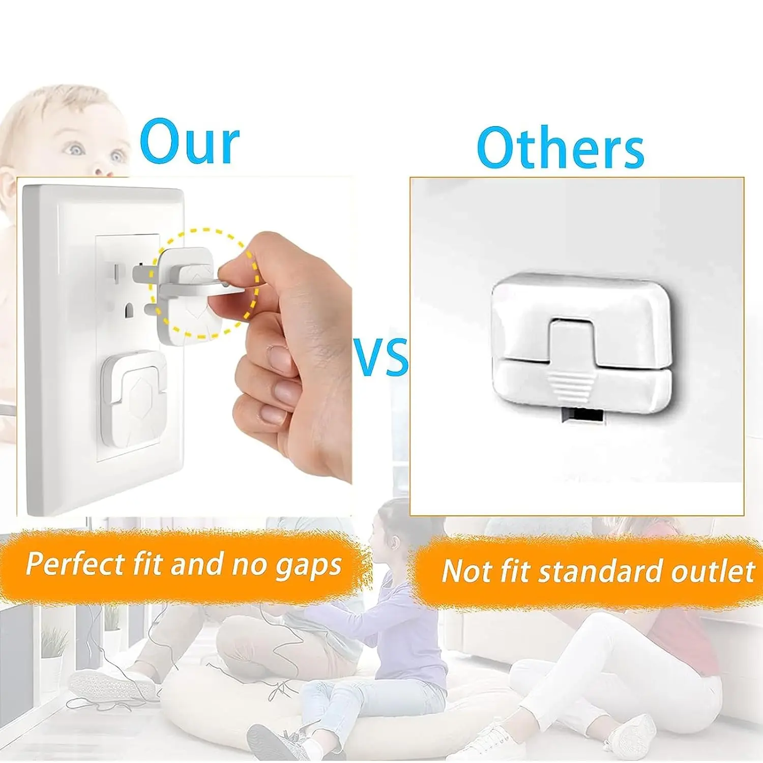 1-20個入りベビーガードコンセントカバー、チャイルドセーフ - Outlet Cover Baby のレビューと価格
