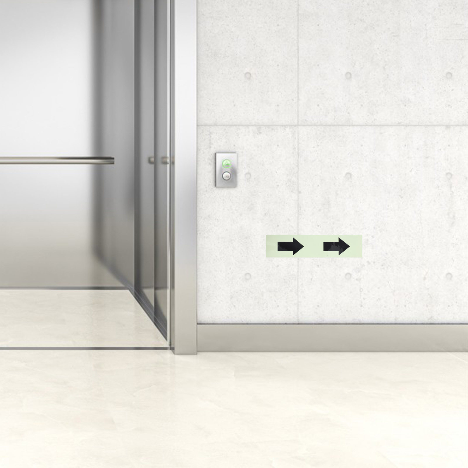 1 ロール暗闇で光る反射矢印テープ方向指示ステッカー緊急出口 - Emergency Exit Sign のレビューと価格