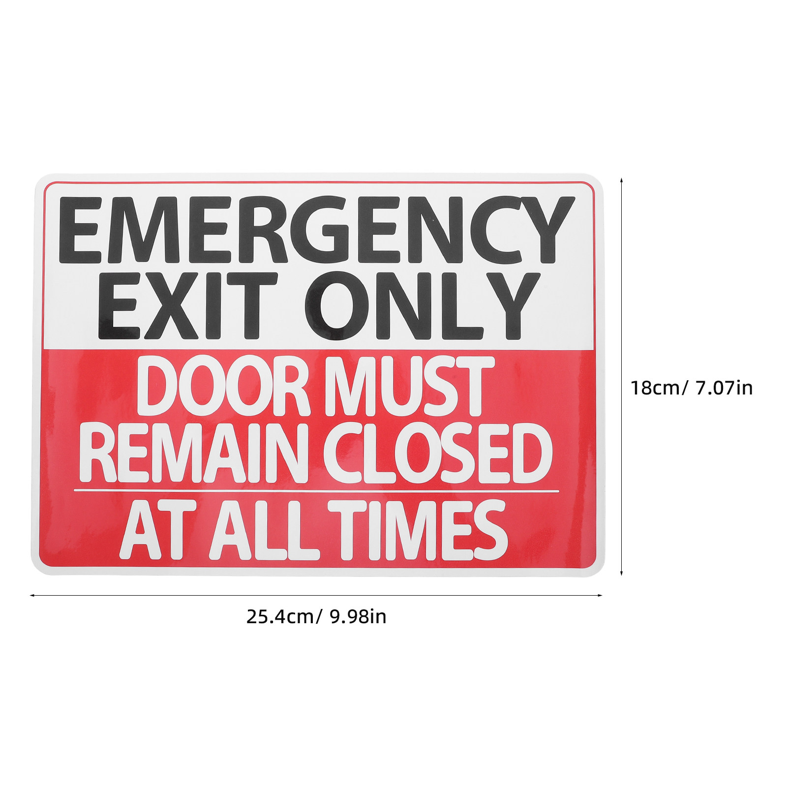 6パック 緊急出口標識ステッカー 強力な粘着力 ドアを閉める - Emergency Exit Sign のレビューと価格
