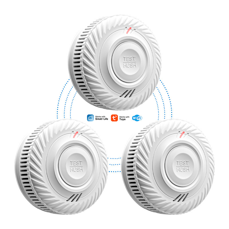 10年間バッテリー駆動のホテル用スマートワイヤレスTuya  - Smoke Detector Interconnected のレビューと価格