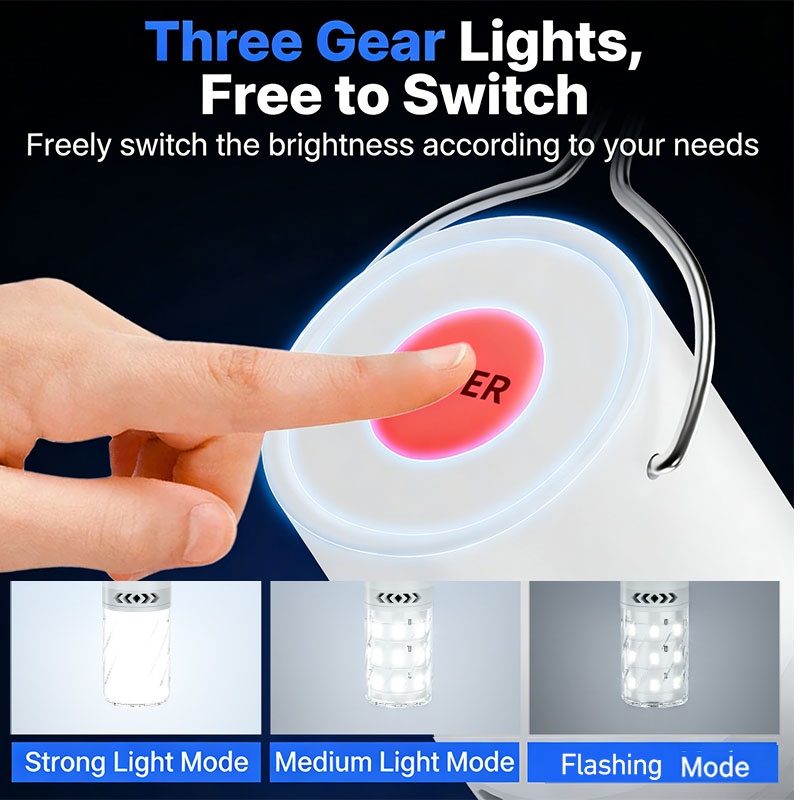 LED充電式キャンプランタン緊急屋外テントライトポータブルナ - Power Outage Light のレビューと価格