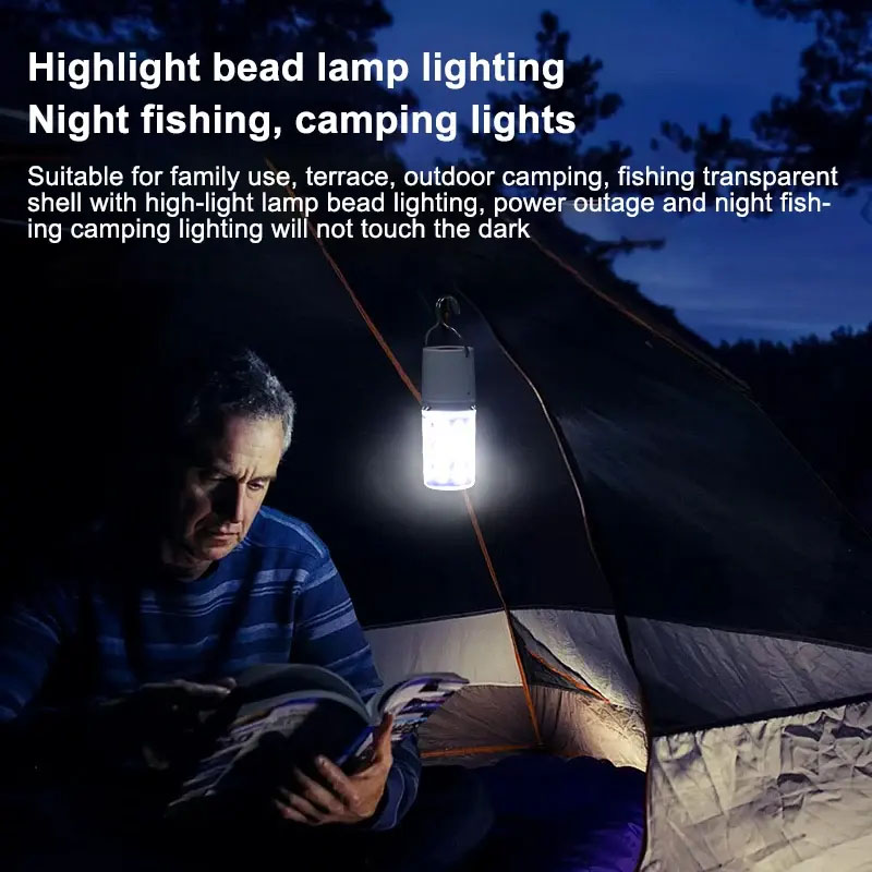 LED充電式キャンプランタン緊急屋外テントライトポータブルナ - Power Outage Light のレビューと価格