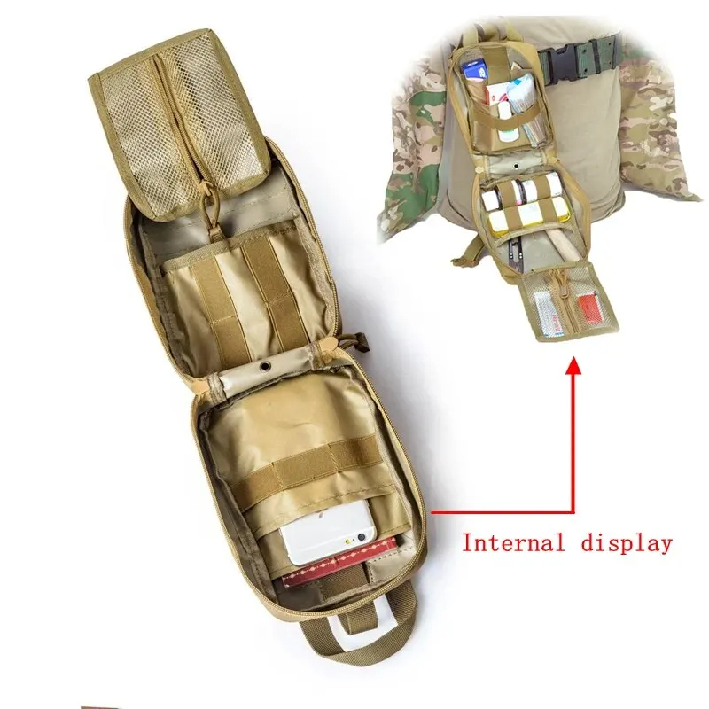 戦術的な応急処置キット医療バッグ緊急屋外狩猟車キャンプモール - First Aid Bag Kit のレビューと価格