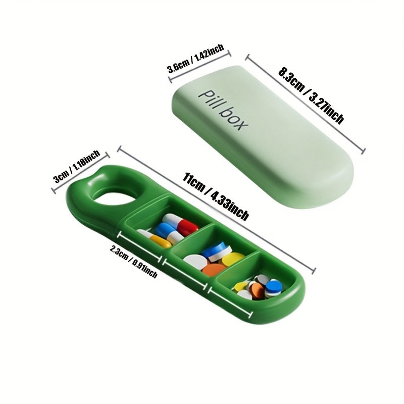 プッシュロック蓋付き薬オーガナイザーボックス1個 - コンパ - Medicine Cabinet Lock のレビューと価格