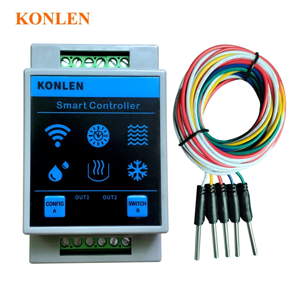 KONLEN Tuya 水位センサー WIFI コントローラ - Water Alarm Sensor のレビューと価格