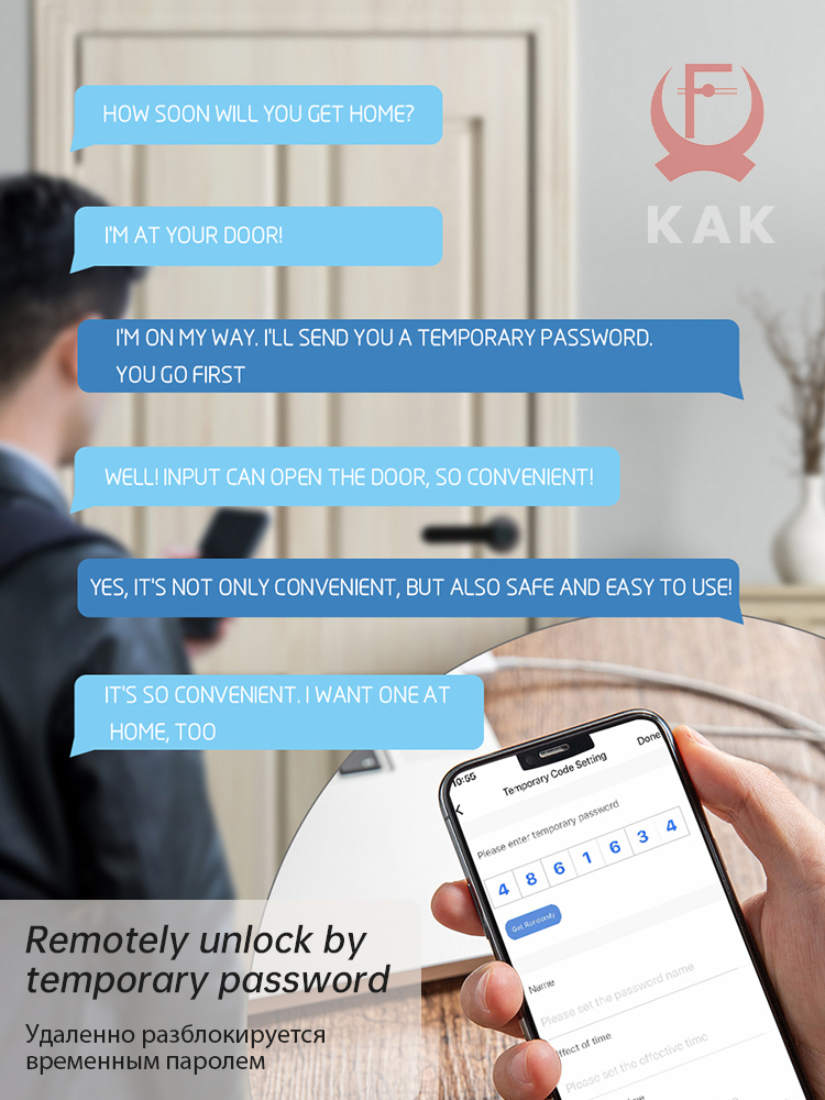 Kak-生体認証指紋ドアロック,黒い生体認証ロック,パスワー - Security Chain Door のレビューと価格